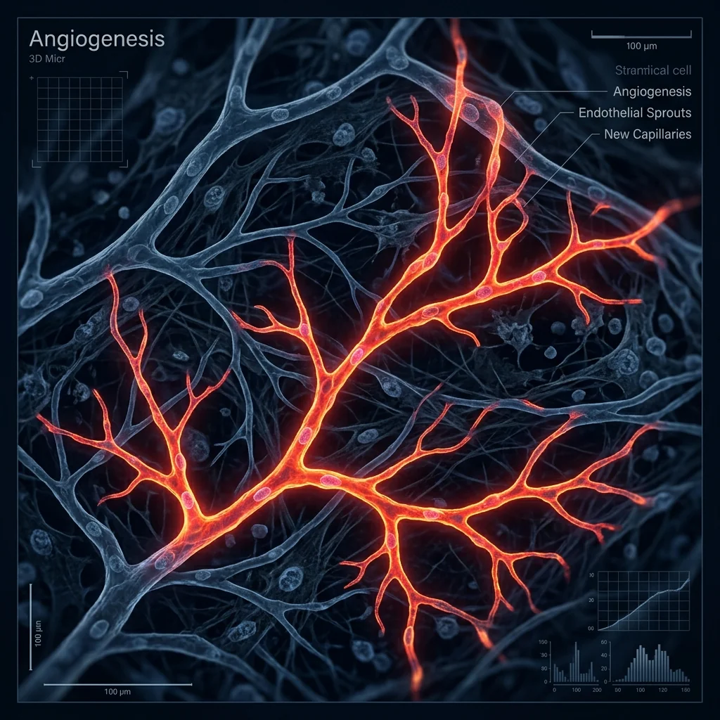 Microscopic visualization of angiogenesis and endothelial cells stimulated by BPC-157
